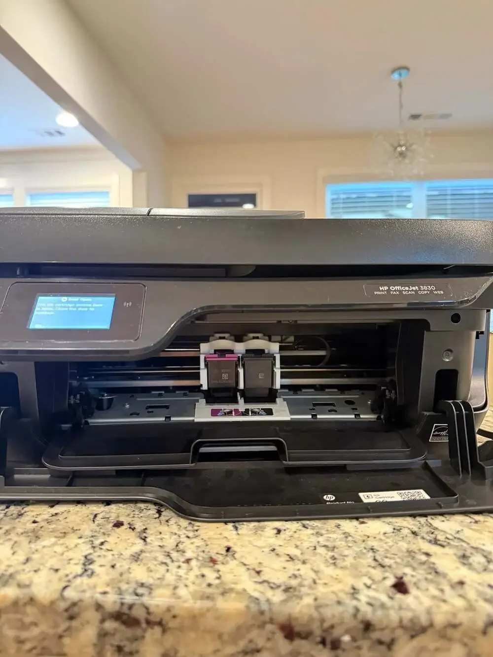 HP OfficeJet 3830 All-In-One Wireless Inkjet Printer K7V40A with Power Adapter